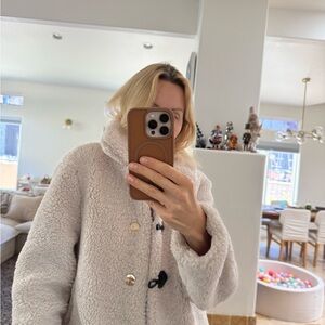 Zara Cream Teddy Jacket